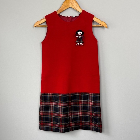 Dolce & Gabbana Other - Dolce & Gabbana Tartan Plaid Dress with Doll Broach. Size 9/10.